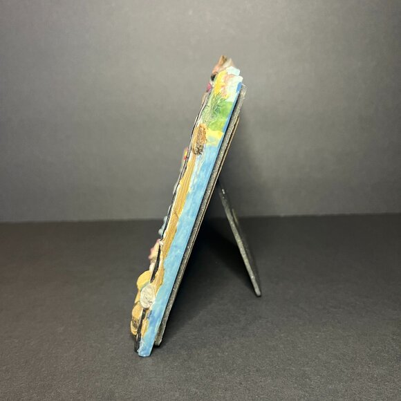 ABC Hand-Painted Resin Fishing Horizontal Picture Frame - Fits 4 x 5" Photo - Picture 5 of 7